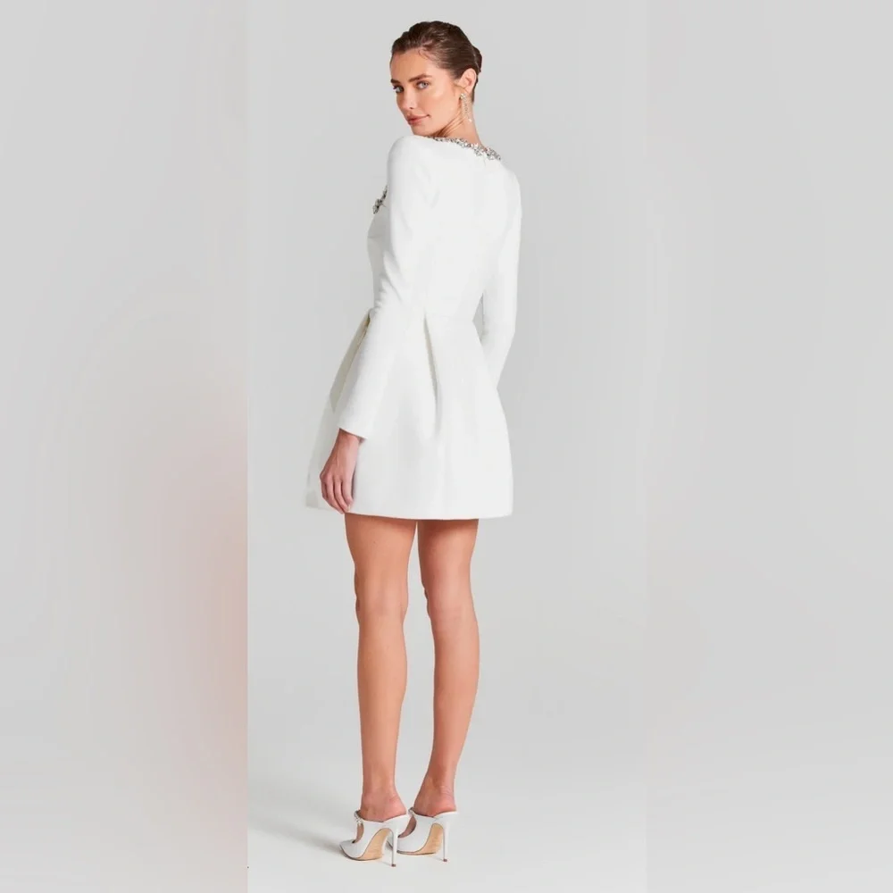 Nadine Merabi Kimberly Dress Size XSmall White sz 2 - Picture 2 of 4